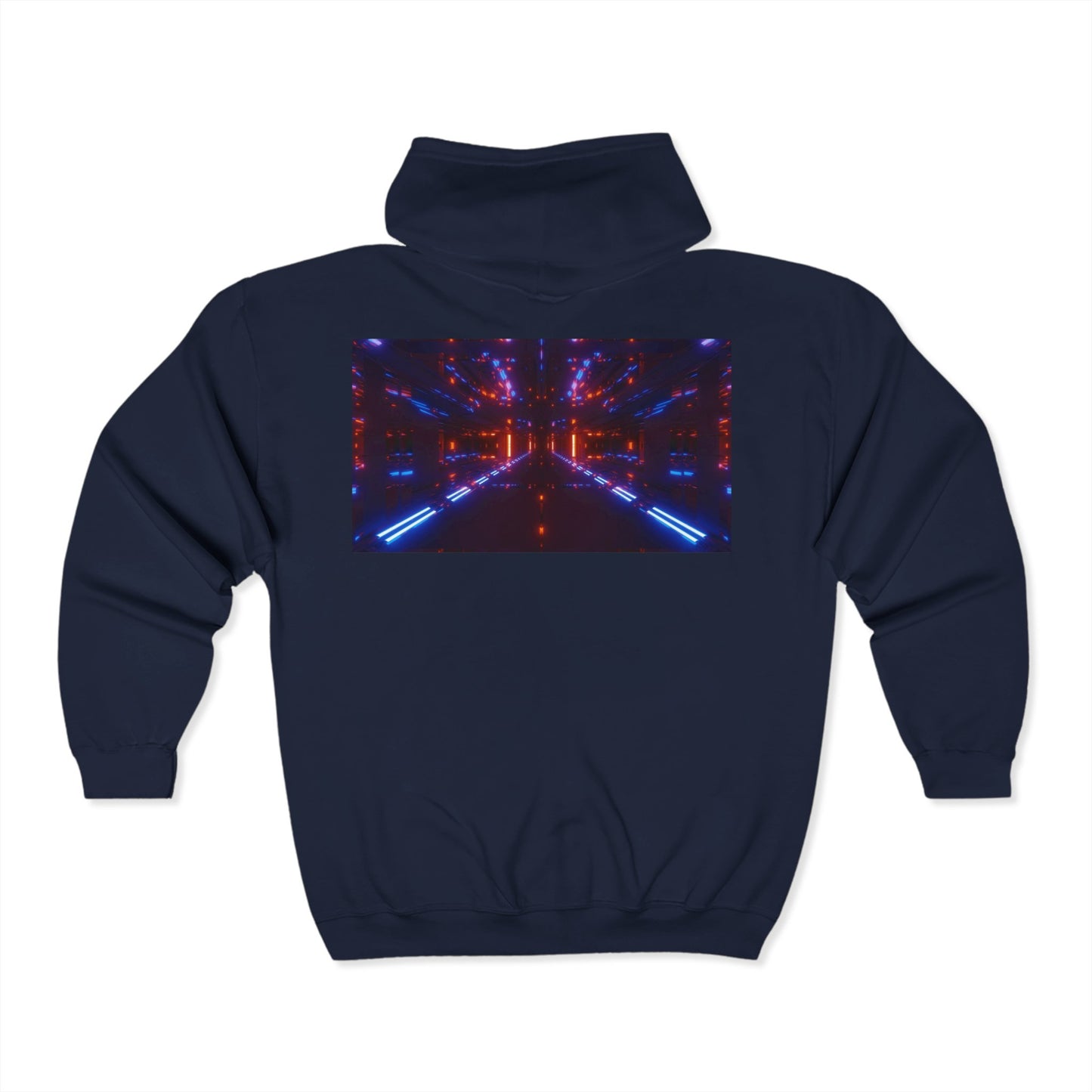 HOA Futuristic Glow Full Zip Hoodie - Unisex Heavy Blend™