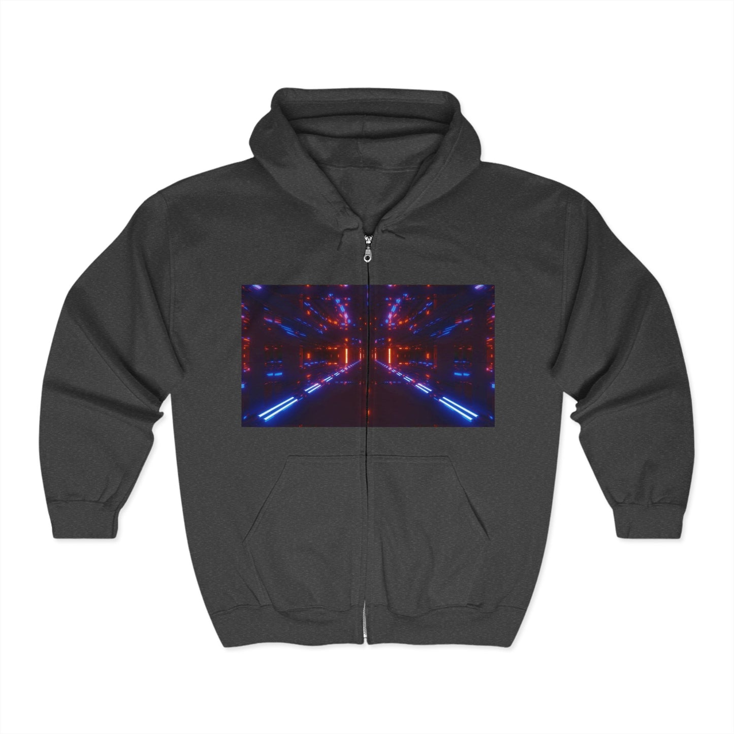 HOA Futuristic Glow Full Zip Hoodie - Unisex Heavy Blend™