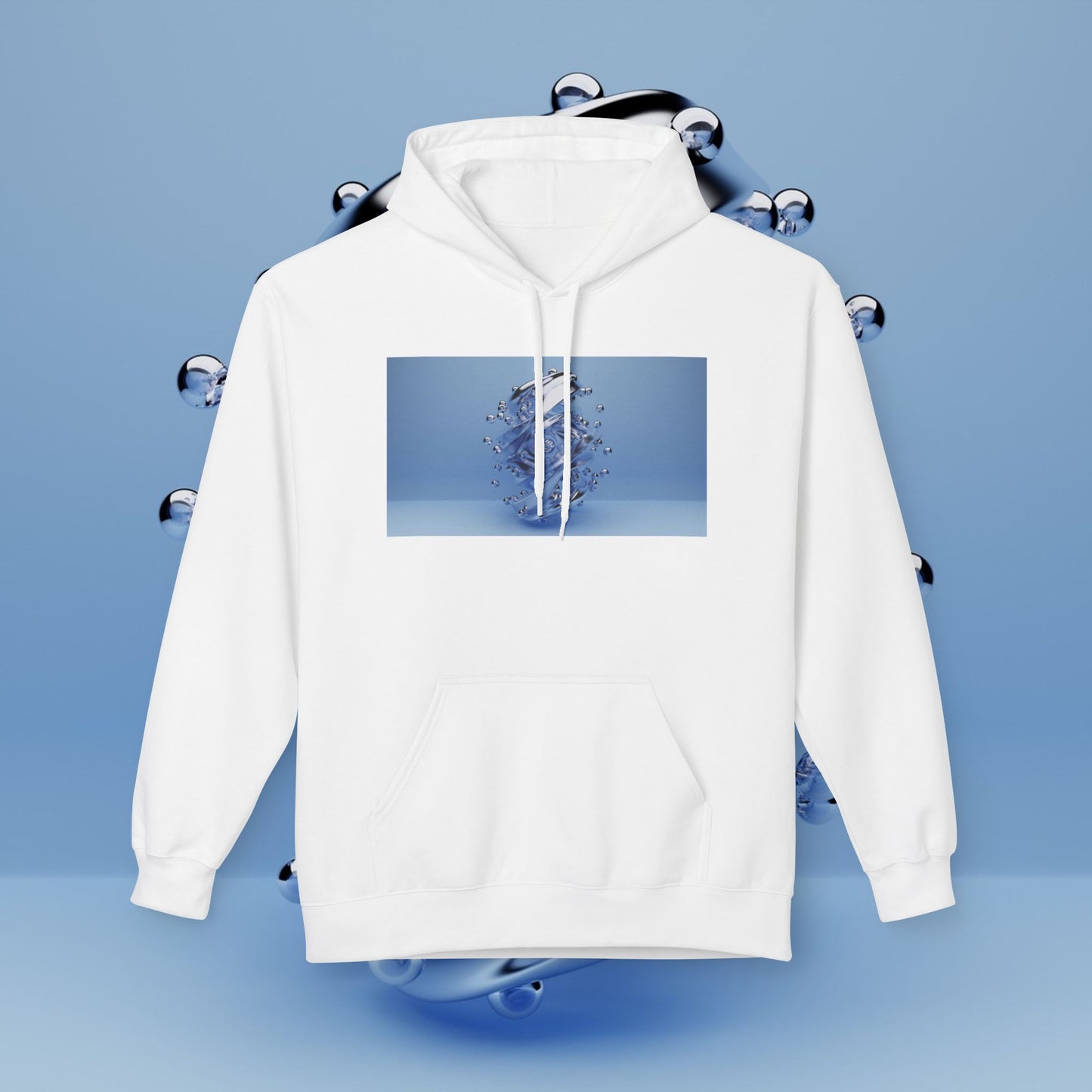 HOA Chic Water Splash Fleece Hoodie - Unisex Softstyle for Everyday Comfort