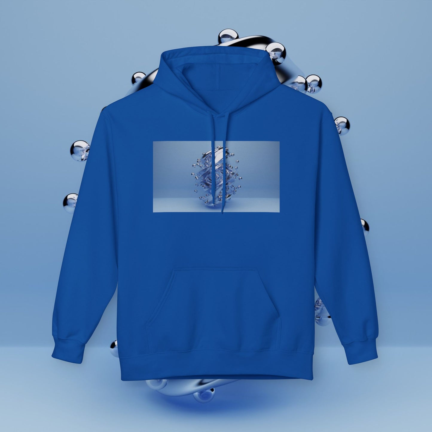 HOA Chic Water Splash Fleece Hoodie - Unisex Softstyle for Everyday Comfort