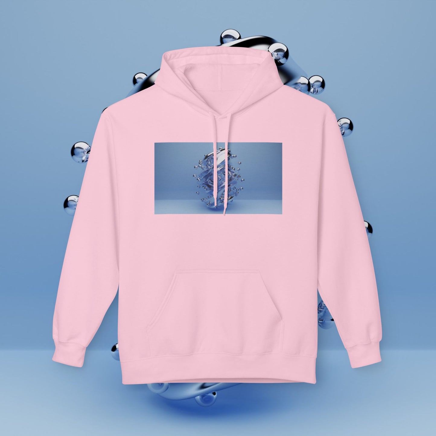 HOA Chic Water Splash Fleece Hoodie - Unisex Softstyle for Everyday Comfort