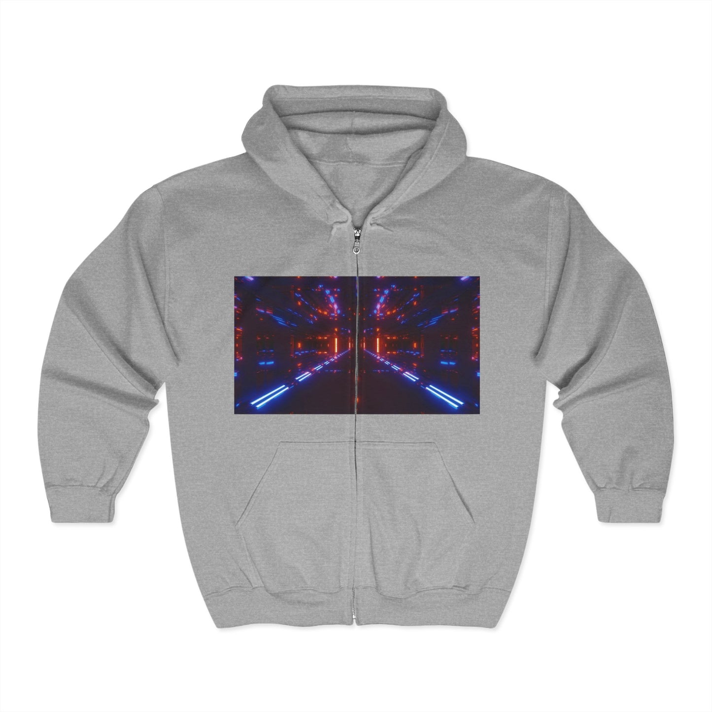 HOA Futuristic Glow Full Zip Hoodie - Unisex Heavy Blend™