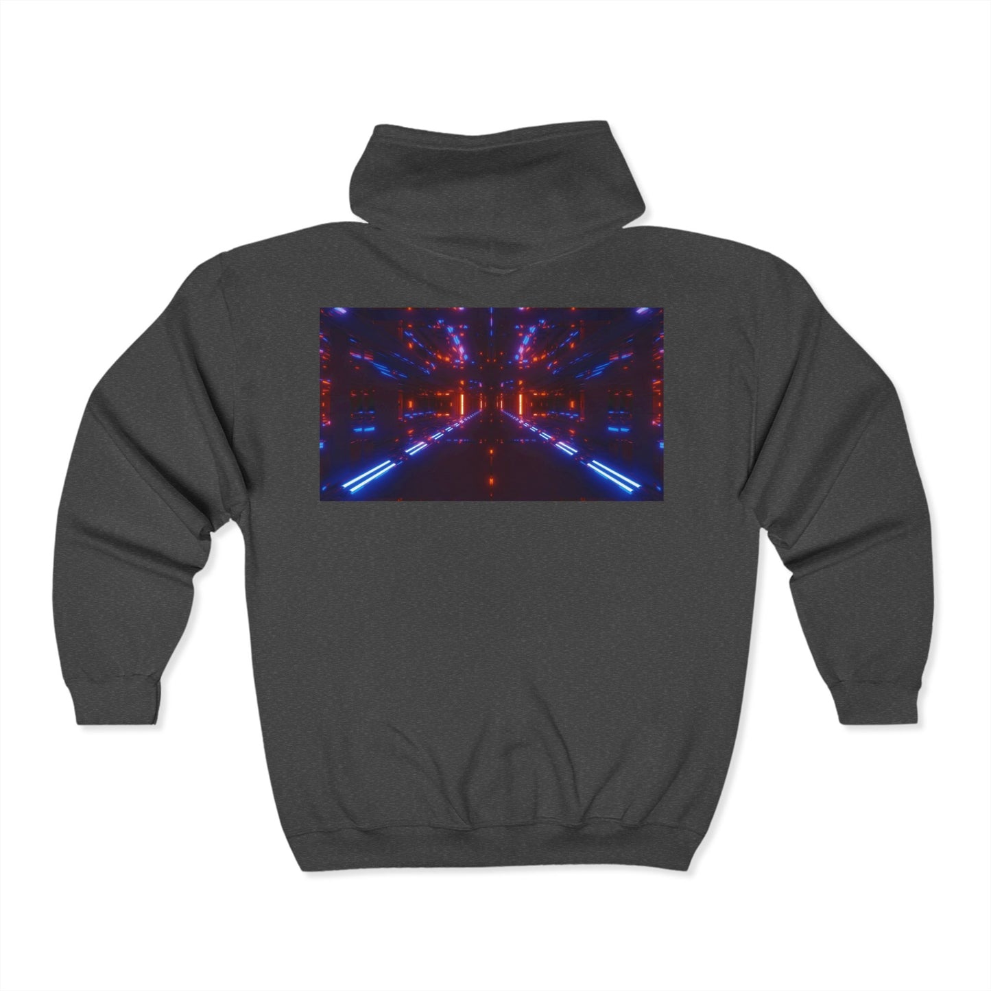 HOA Futuristic Glow Full Zip Hoodie - Unisex Heavy Blend™