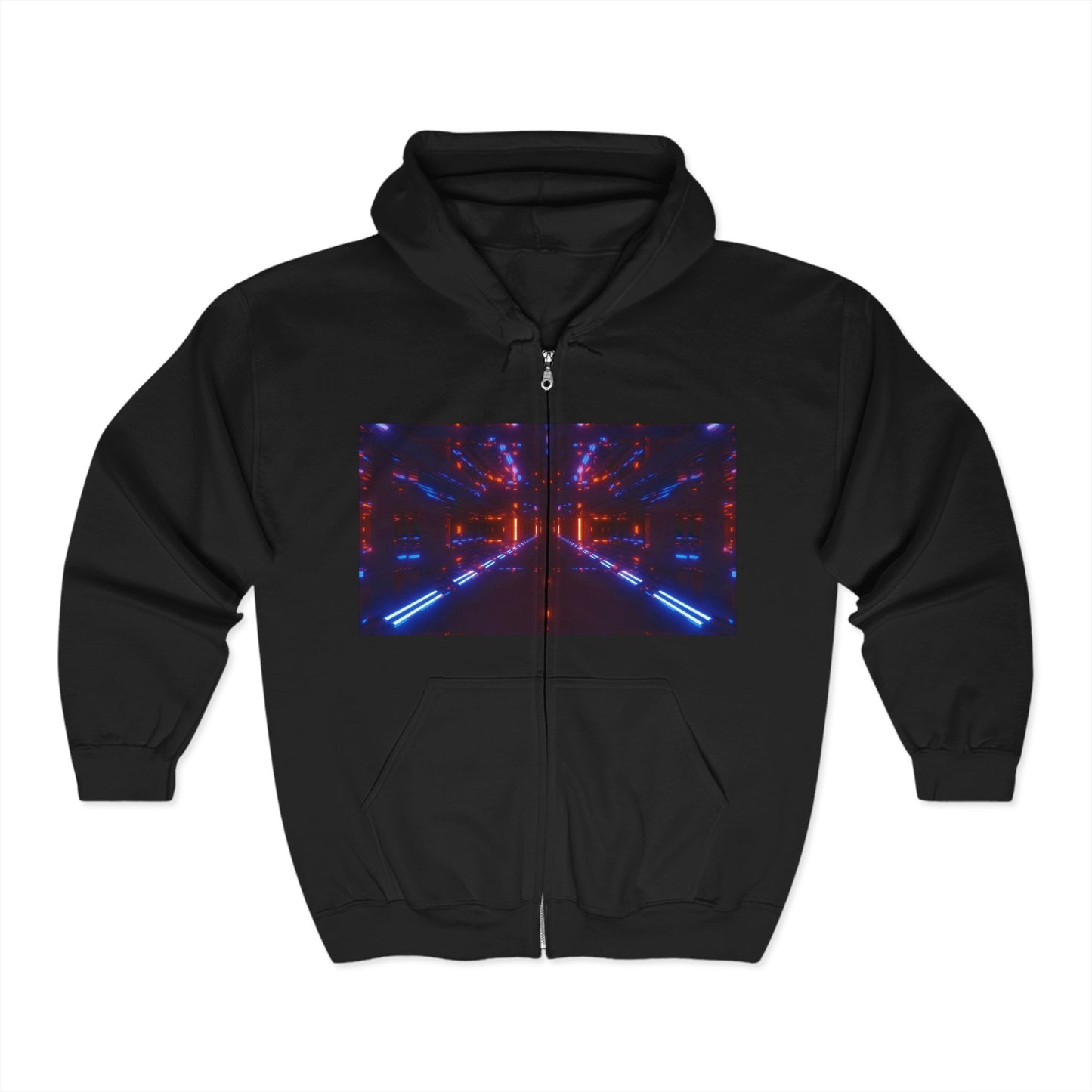 HOA Futuristic Glow Full Zip Hoodie - Unisex Heavy Blend™