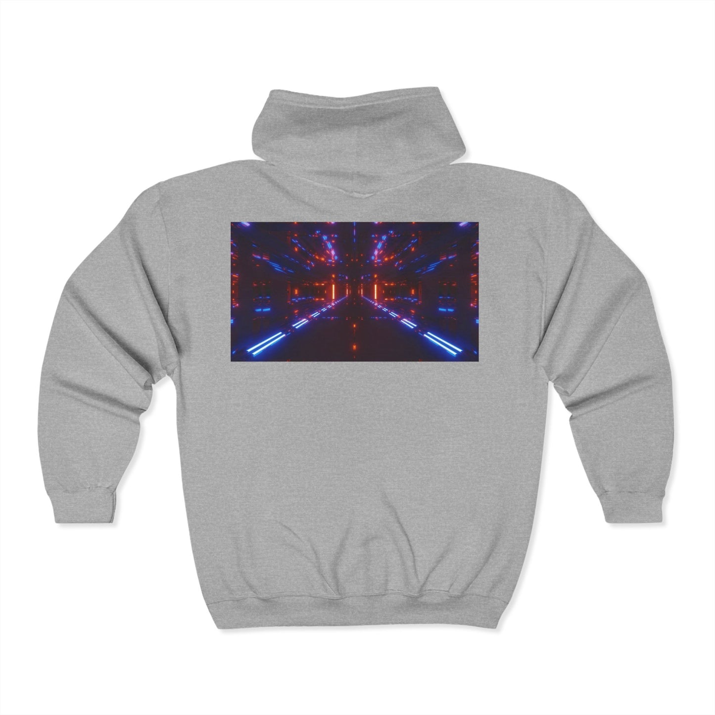 HOA Futuristic Glow Full Zip Hoodie - Unisex Heavy Blend™