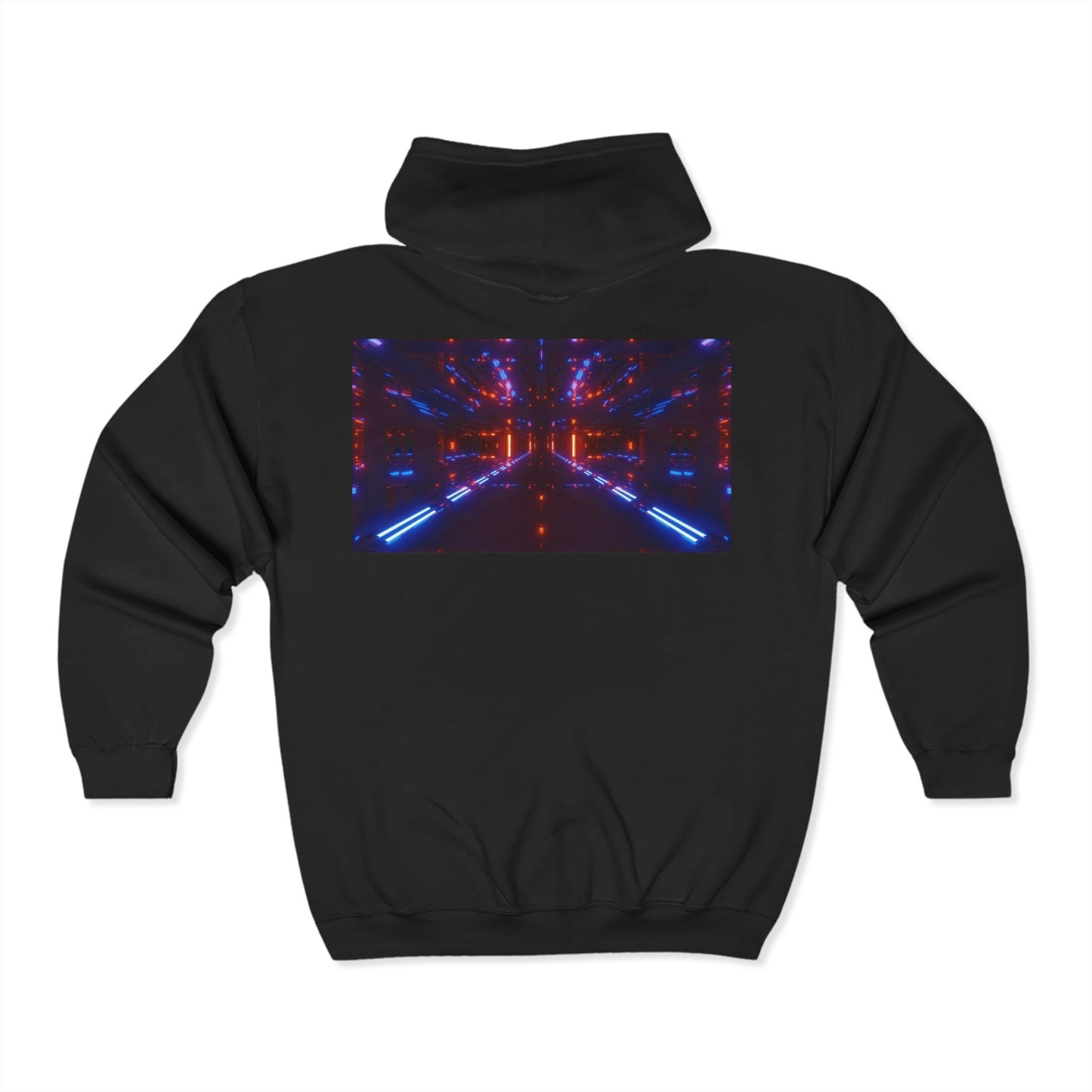 HOA Futuristic Glow Full Zip Hoodie - Unisex Heavy Blend™
