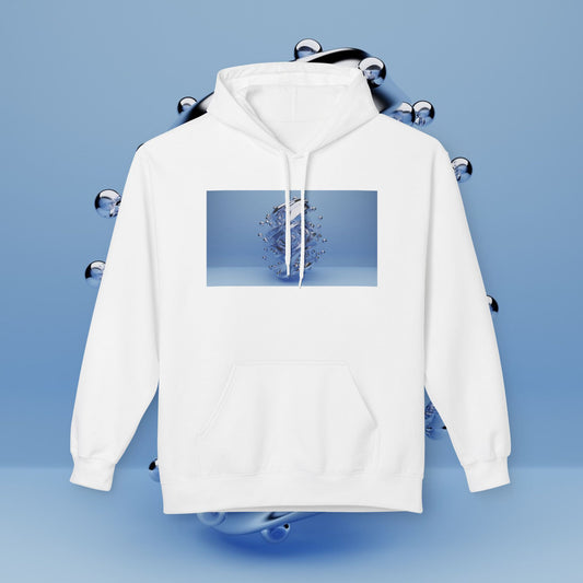 HOA Chic Water Splash Fleece Hoodie - Unisex Softstyle for Everyday Comfort
