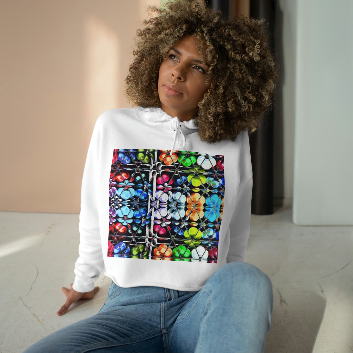 Dot Crop Hoodie