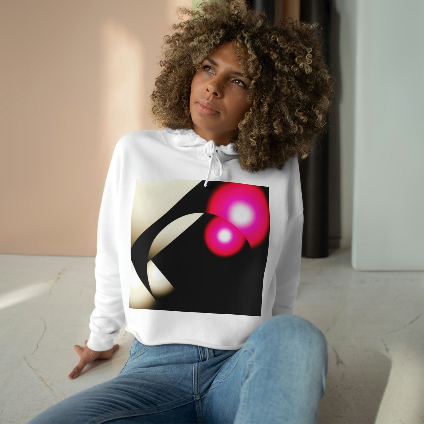 Circles Crop Hoodie